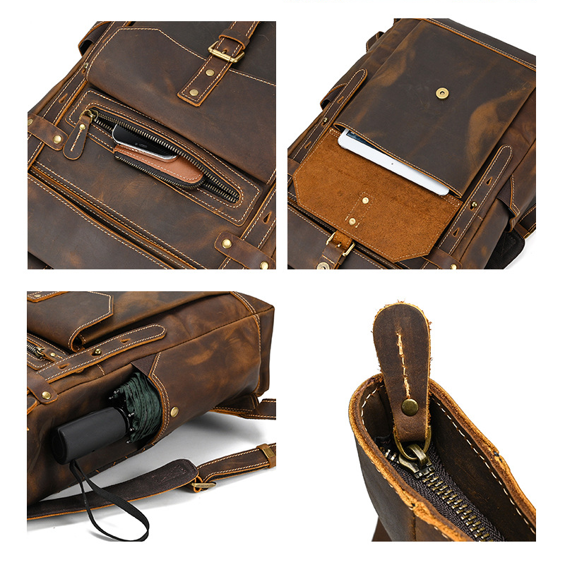 Bastion – Crazy Horse Leather Rucksack