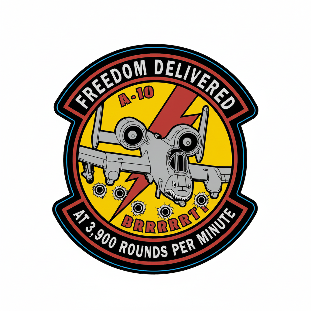 A-10 Freedom Delivered - Sticker