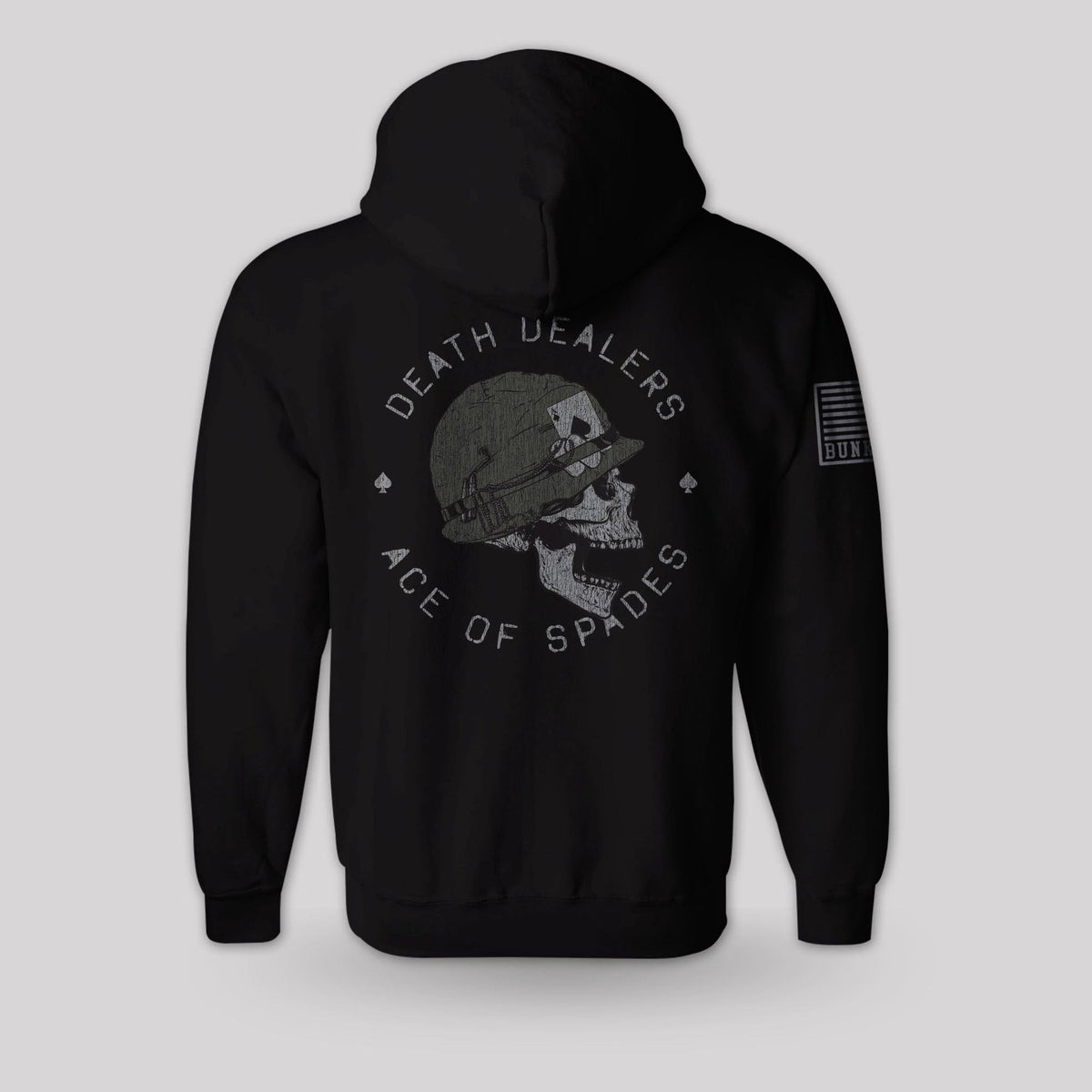 Bunker 27 Ace of Spades - Death Dealers military pullover hoodie