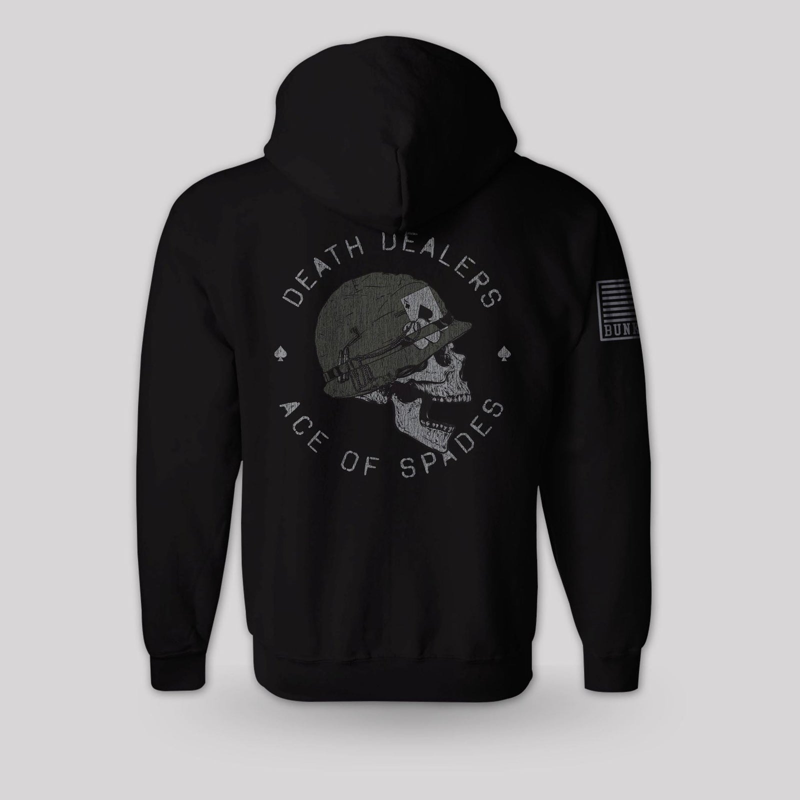 Bunker 27 Ace of Spades - Death Dealers military pullover hoodie