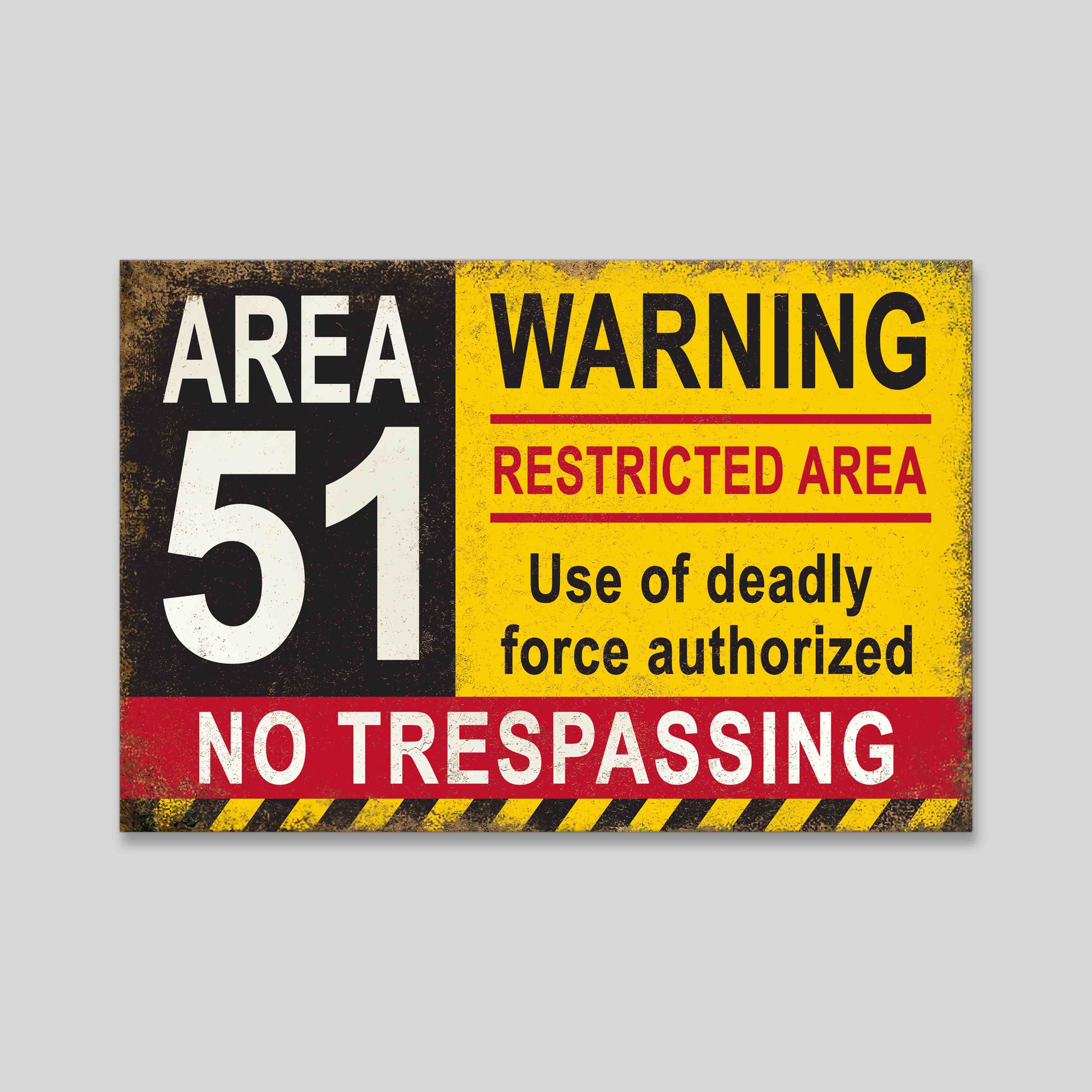 Area 51  - Metal Sign