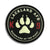 K9 Lackland AFB Paw Glow in Dark 4" PVC Patch, Bunker 27