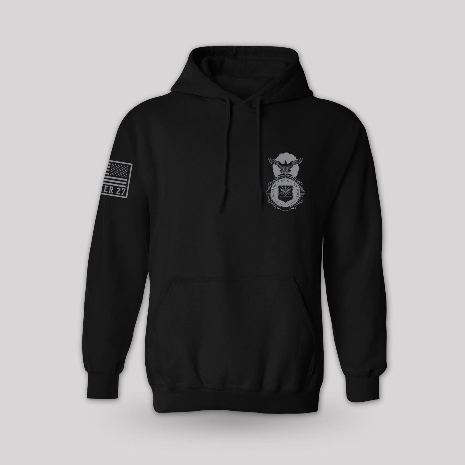 Security Forces pullover hoodie, front view