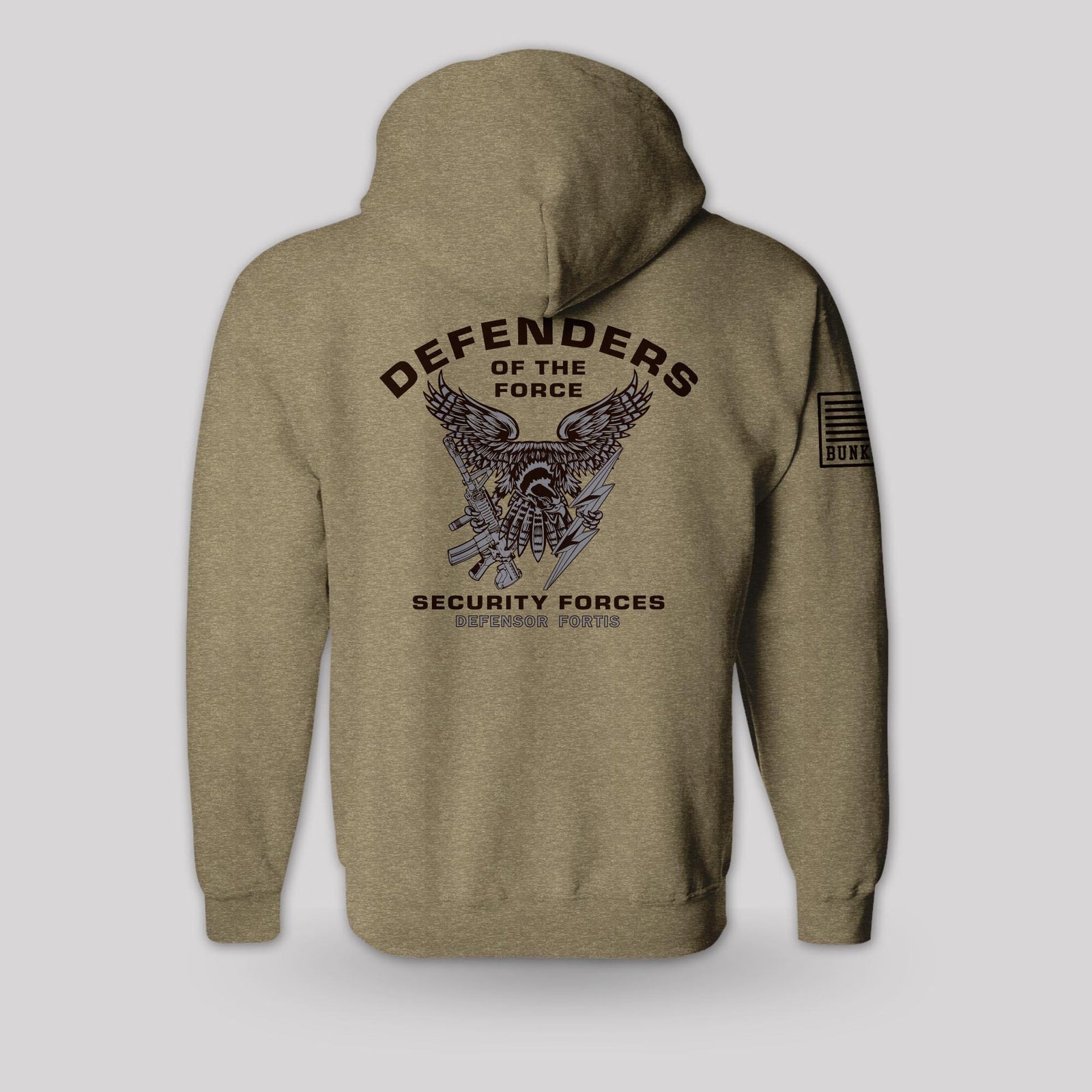 Security Forces pullover hoodie, back design