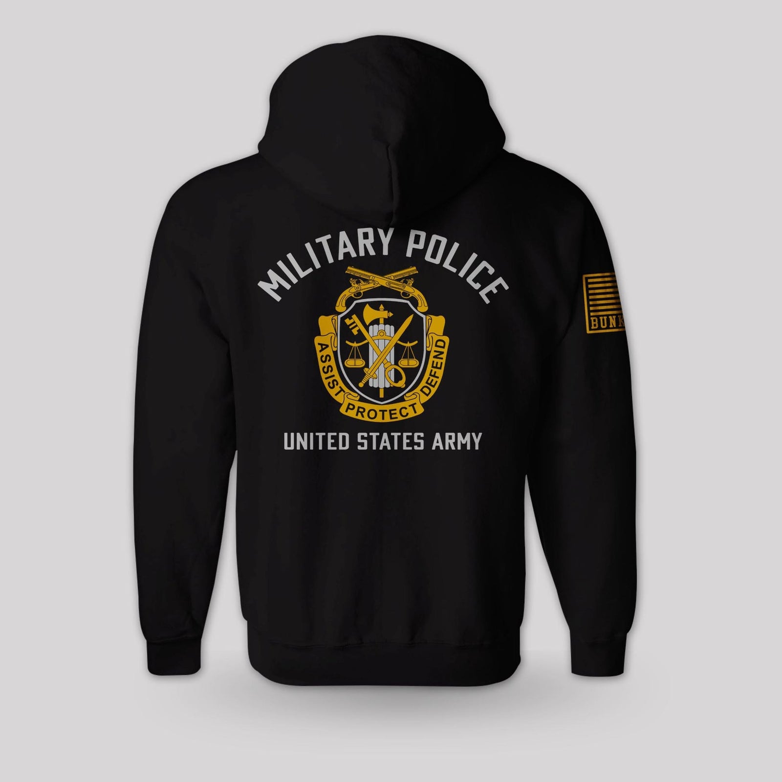 Military Police Hoodie - Army pullover hoodie, back design