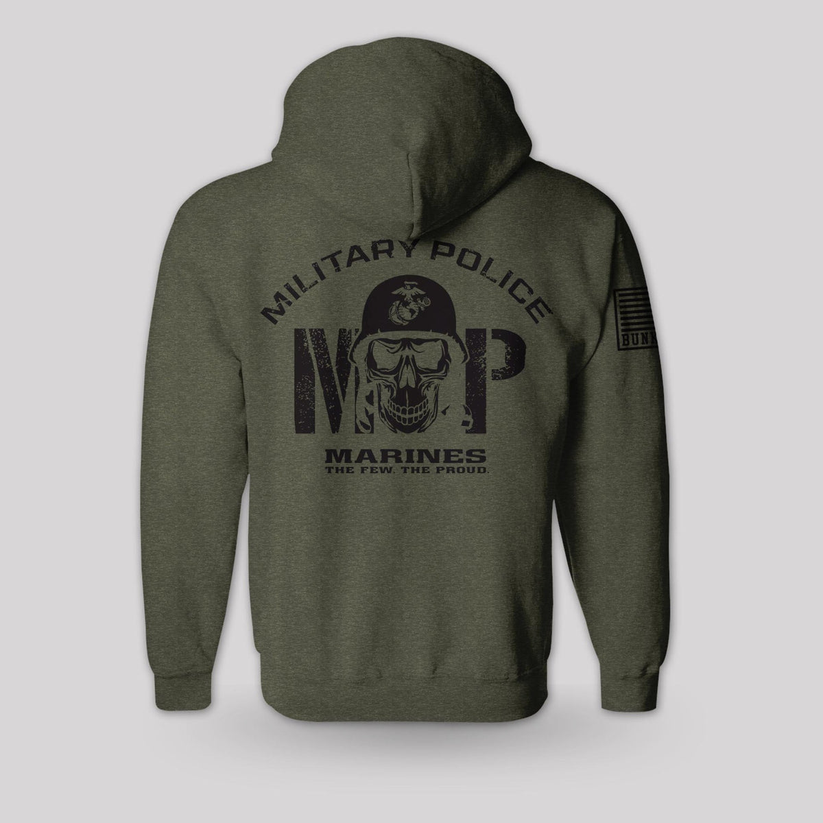 Bunker 27 Marines MP military pullover hoodie