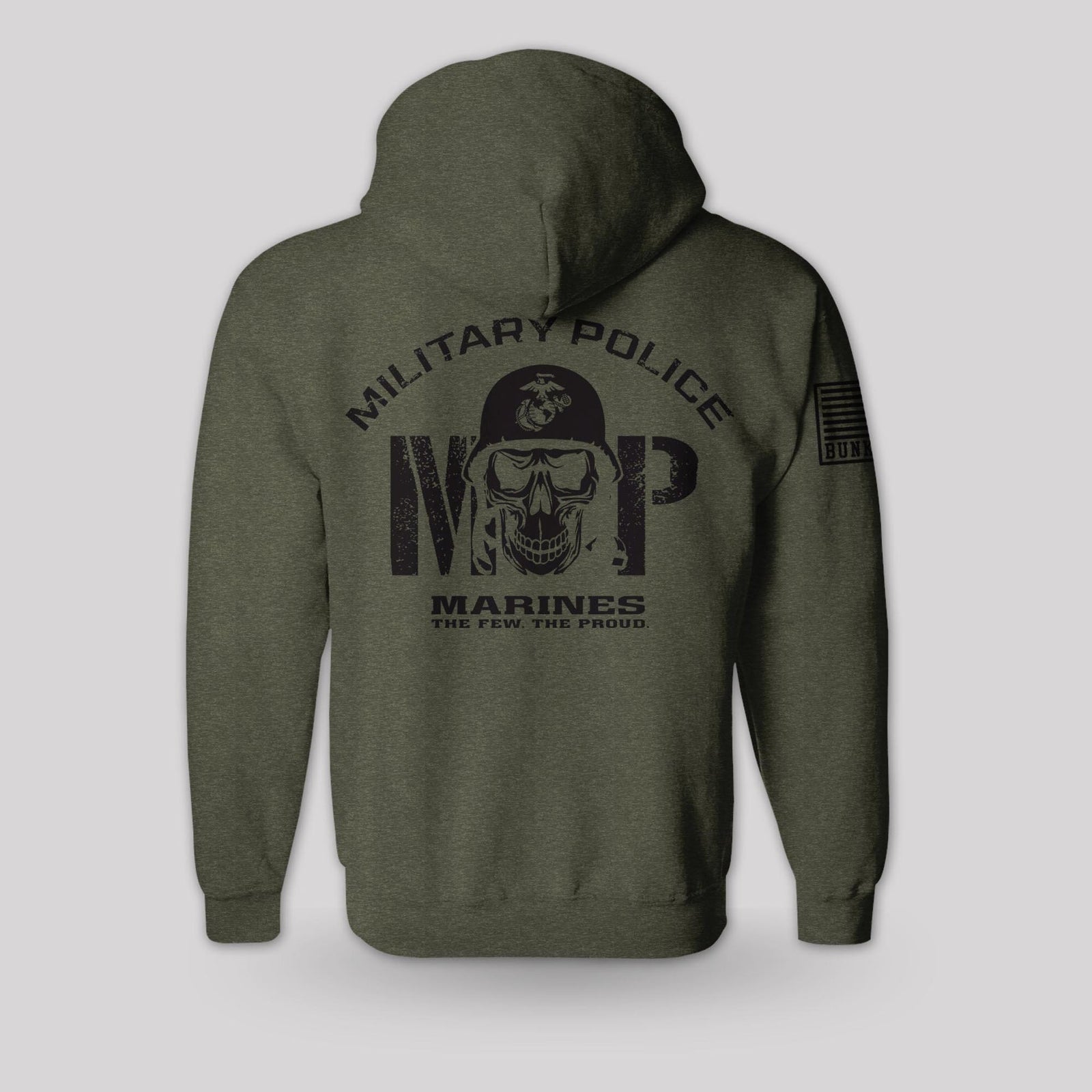 Bunker 27 Marines MP military pullover hoodie