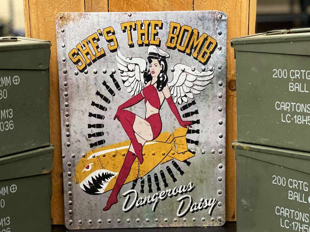 Dangerous Daisy - Metal Sign