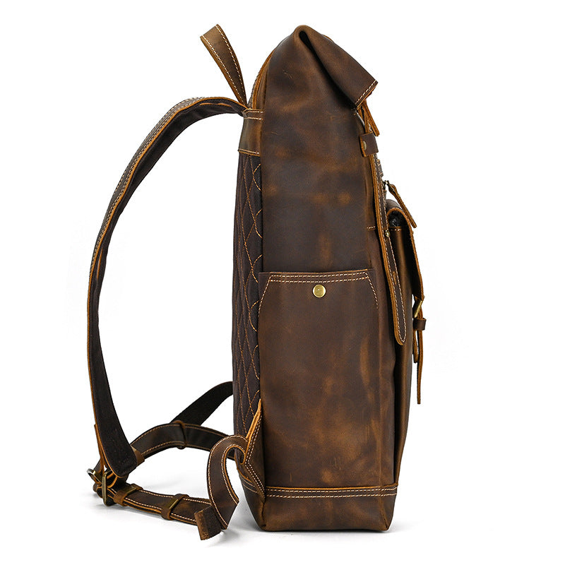 Vintage Crazy Horse Leather Rucksack