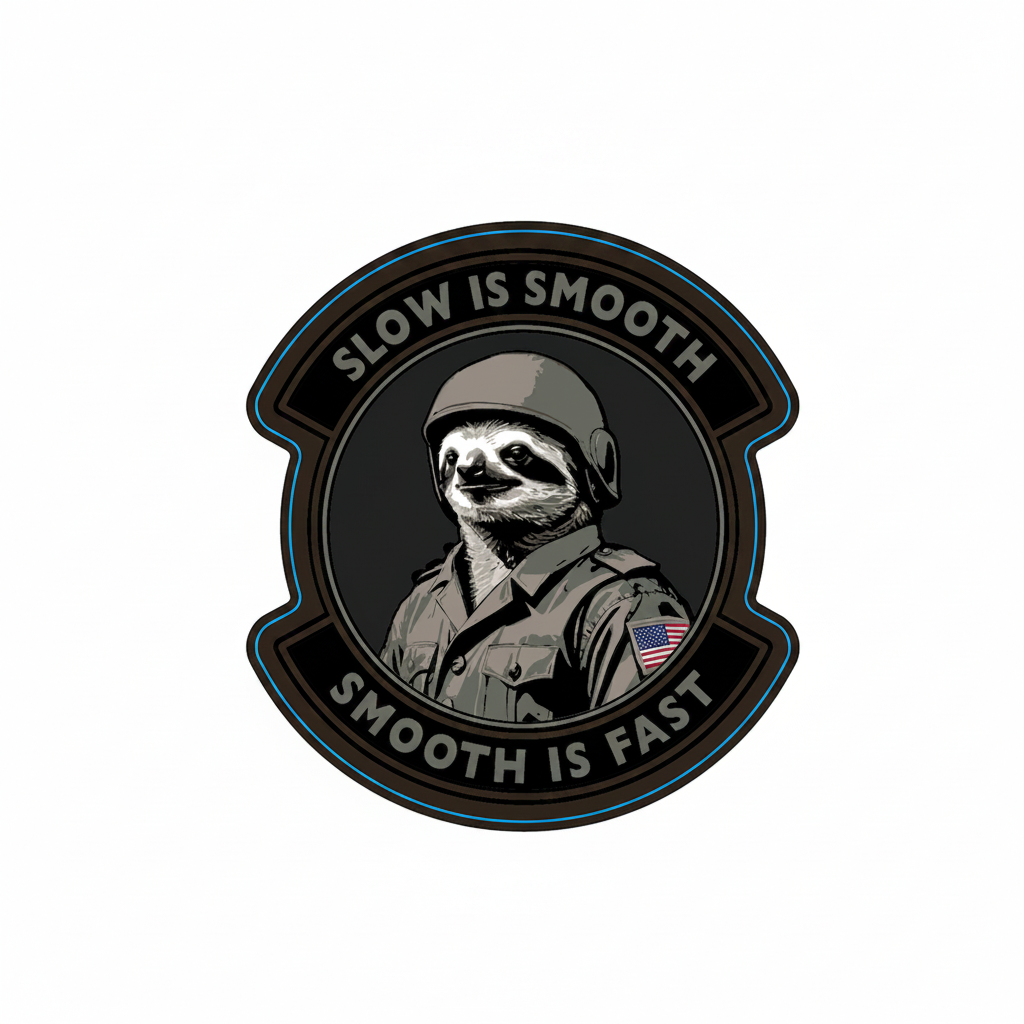 Slow is Smooth - Sticker