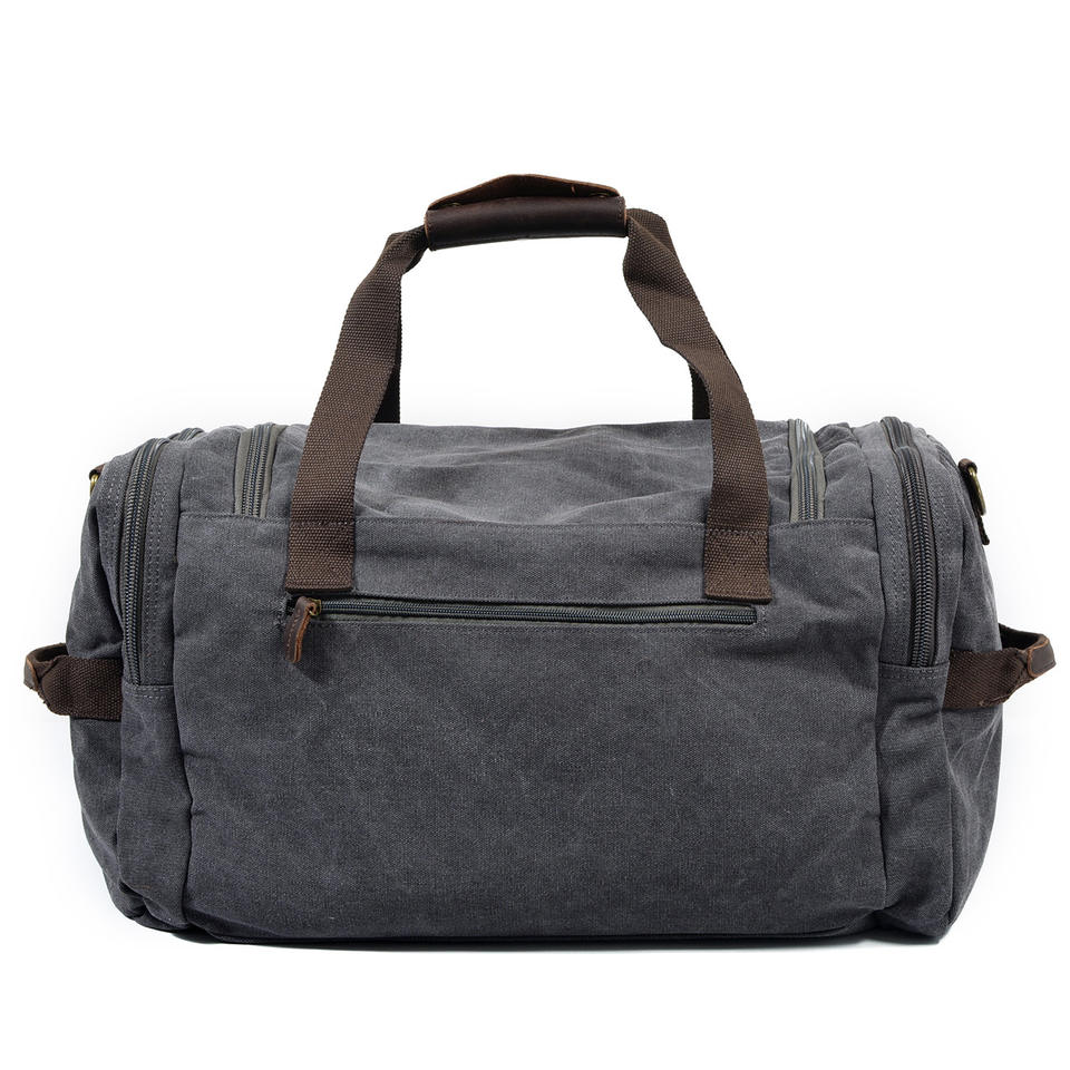 Vintage Canvas Leather Duffle Bag